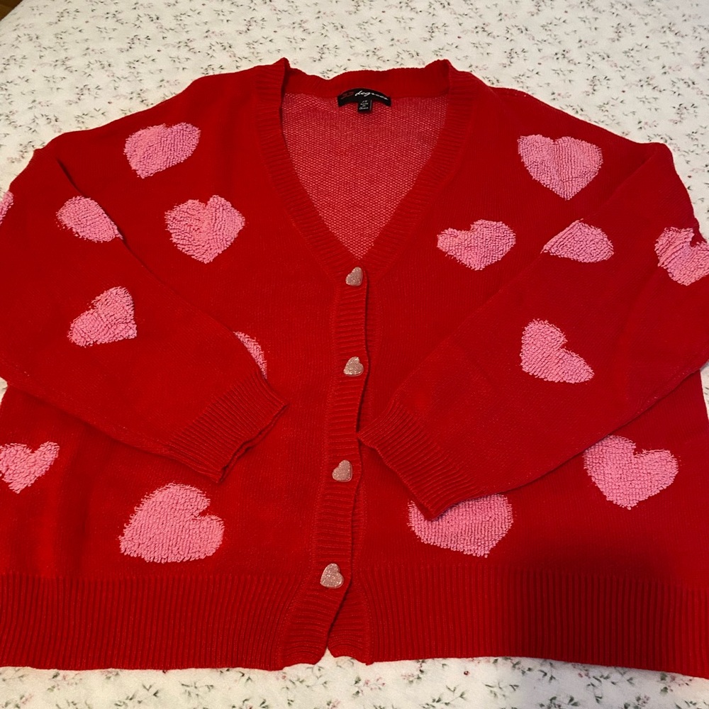 Red Heart Cardigan
